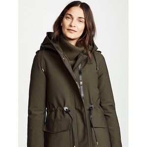 Mackage Army Green Alaia Parka. Size Small.